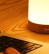 Auxmir Night Light for Kids Baby, Dimmable Touch Lamp for Nursery, 11 RGB Colors 5 Brightness, Po...