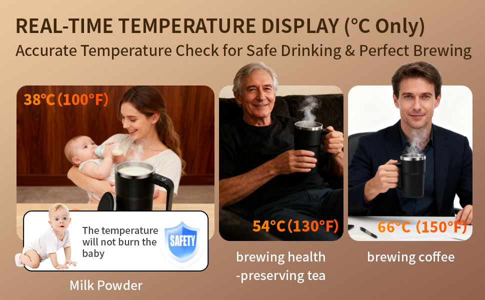 REAL-TIME TEMPERATURE DISPLAY (°C Only)