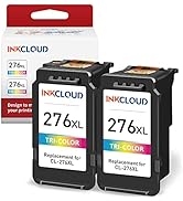 INKCLOUD Compatible Tri-Color Ink Cartridges Replacement for Canon Ink 276XL CL-276 for Canon Pix...