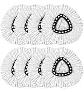 HOMEXCEL Mop Replacement Heads Compatible with O-Cedar EasyWring Spin Mops 8 Pack-Washable Microf...