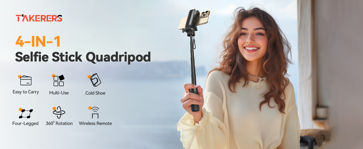 Portable Selfie Stick Tripod