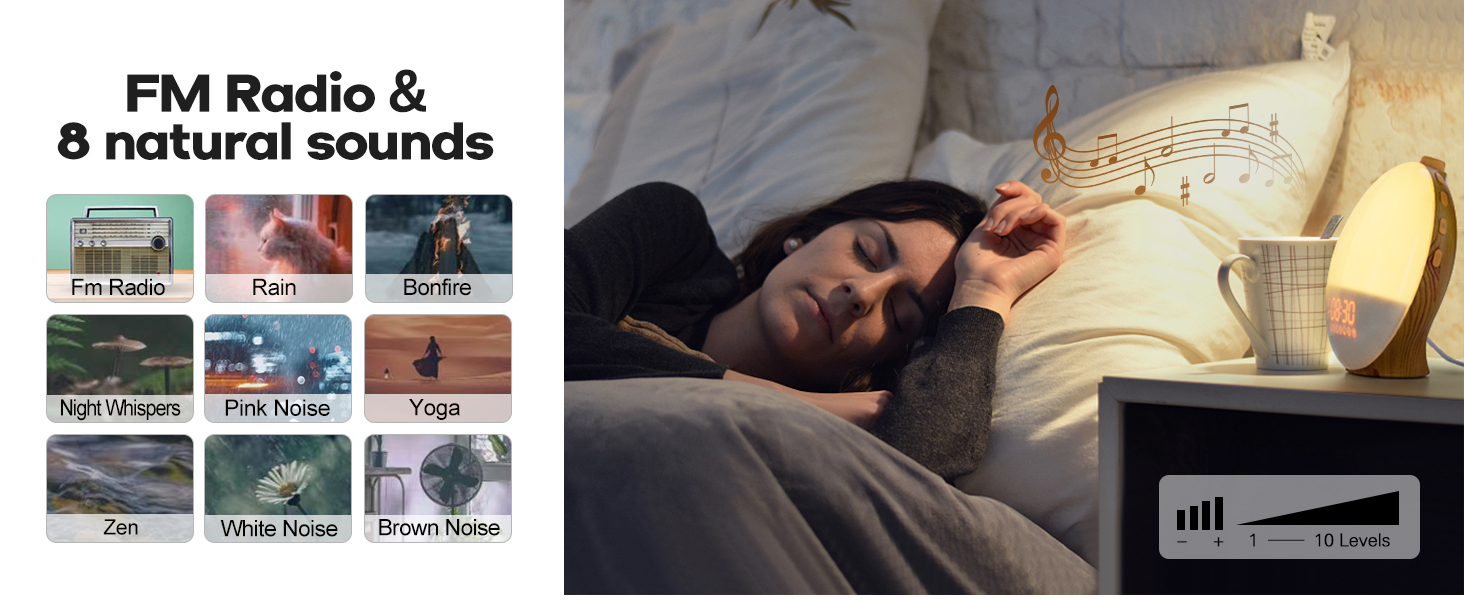 ?? sunrise alarm clock sound machine