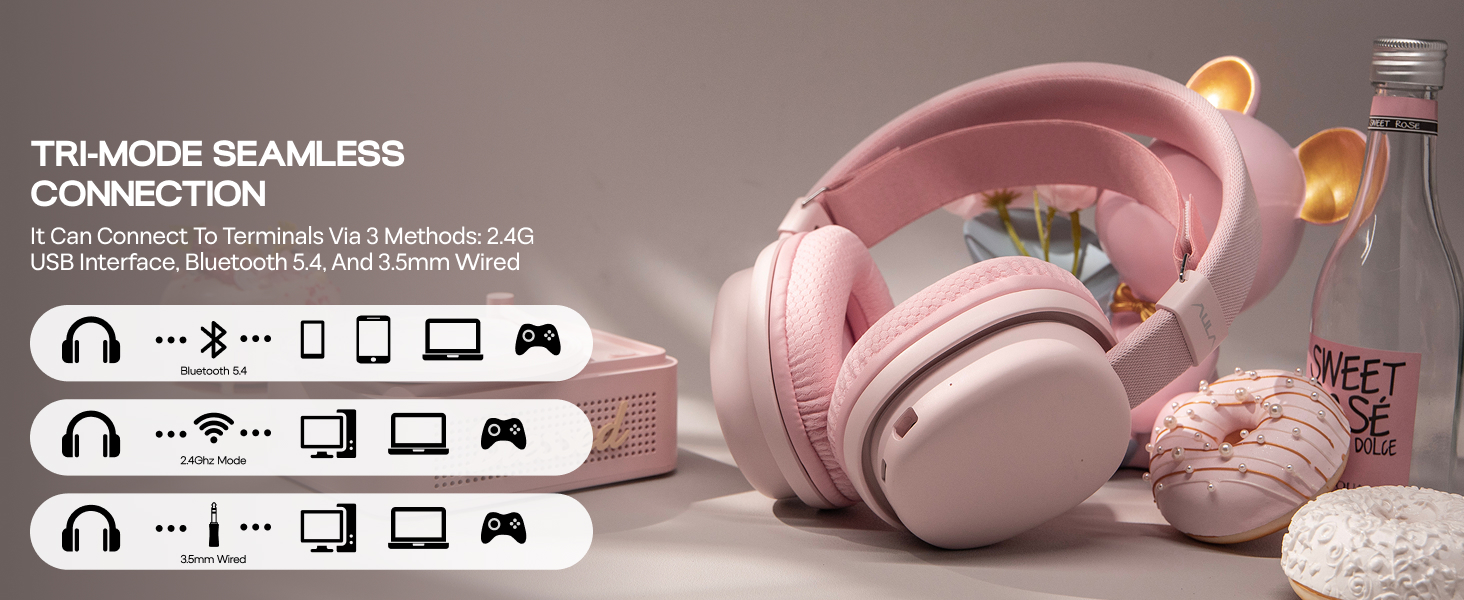 G7 Headset Pink