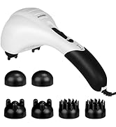 cotsoco Handheld Neck Back Massager - Double Head Electric Full Body Massager - Deep Tissue Percu...