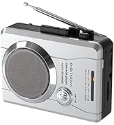 Portable Cassette Player Recorder, Vintage AM FM Radio, Handheld Compact Cassette Player Stereo w...