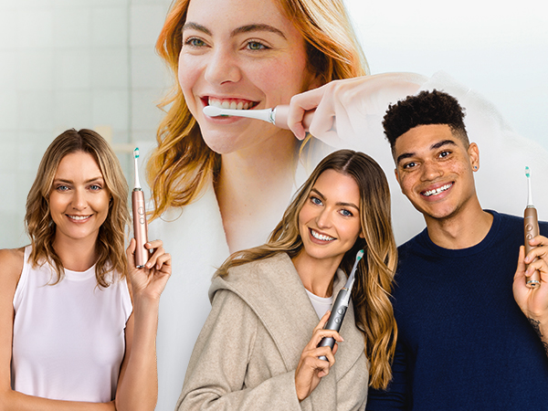 AquaSonic Vibe Series Electric Toothbrush with different cleaning modes, safe for sensitive teeth