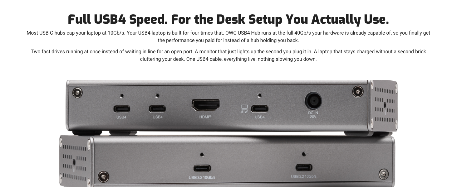 USB4 HUB NETWORK DOCK THUNDERBOLT 4 5 3