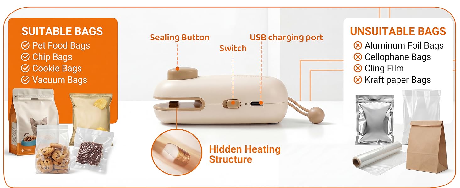 Rechargeable Mini Bag Sealer