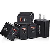 5 Pack USB C Wall Charger Block Boxeroo Dual Port PD Power Delivery Fast Type C Charging Block US...