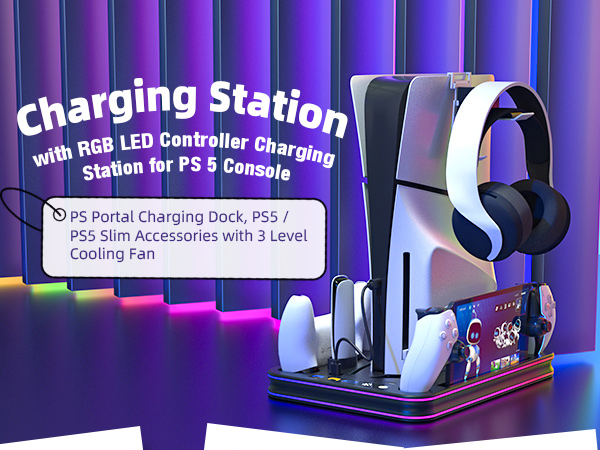 PS5 Edge Controller and PS Portal Charger