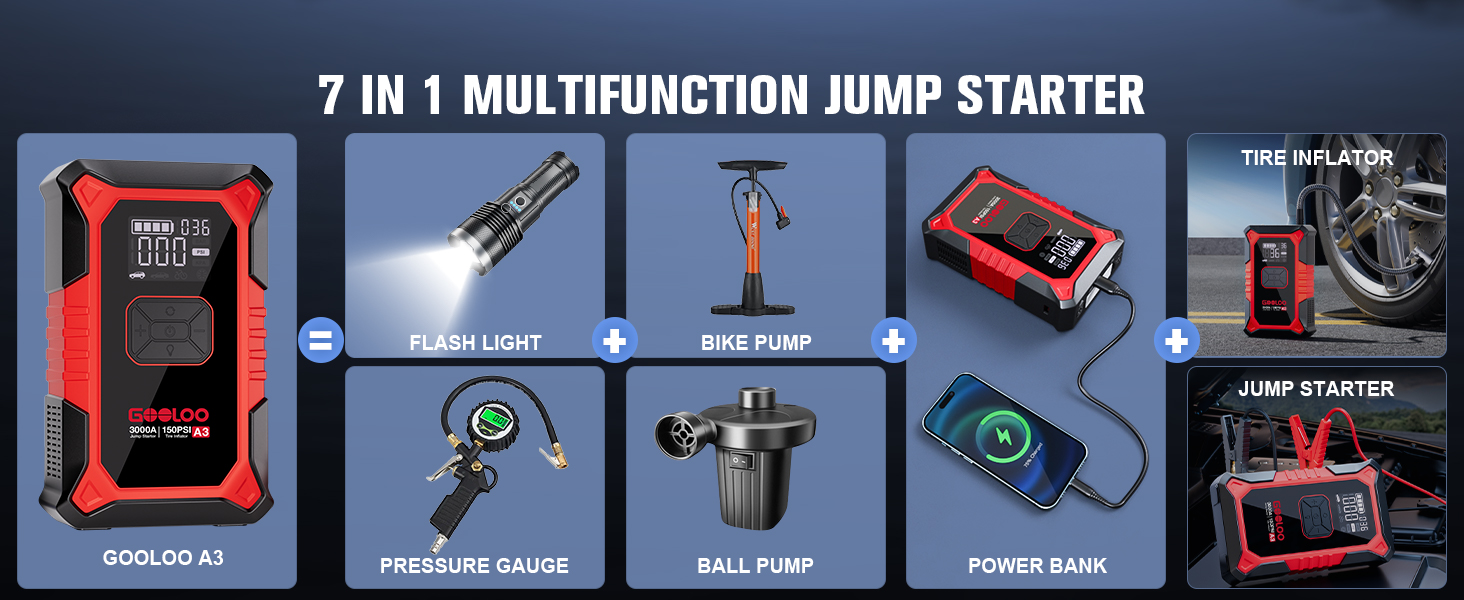 Portable Car Battery Booster