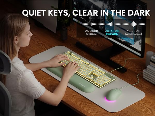 wired keyboard and mouse combo