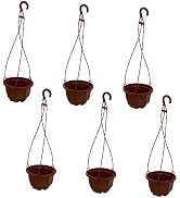DOITOOL 6 Sets Chlorophytum Pot Succulents Planter pots Creative Flowerpot Railing planters Wall ...