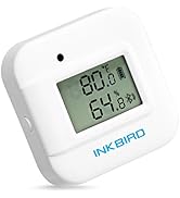 Inkbird Smart Thermometer Temperature and Humidity Monitor Hygrometer Indoor, Free APP for iOS an...