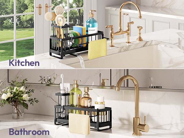 Sponge Holder for Kitchen Sink Kitchen Sink Caddy Organzier