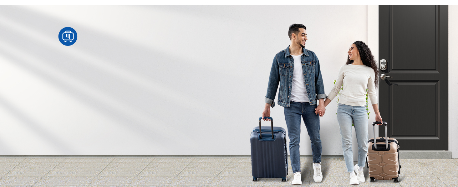 keyless entry door lock deadbolt with handle set