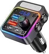 Nulaxy 54W Bluetooth 5.3 Car Adapter with 4 Charging Ports [PD 36W & QC3.0 18W], Wireless Radio F...