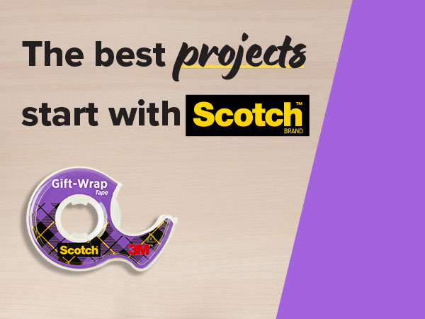 Scotch Gift Wrap Tape the best projects start with Scotch