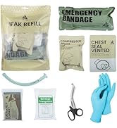 Ifak Refill Kit | Tactical Trauma Refill Kit | First Aid | Vented Chest Seal | Israeli Bandage |C...