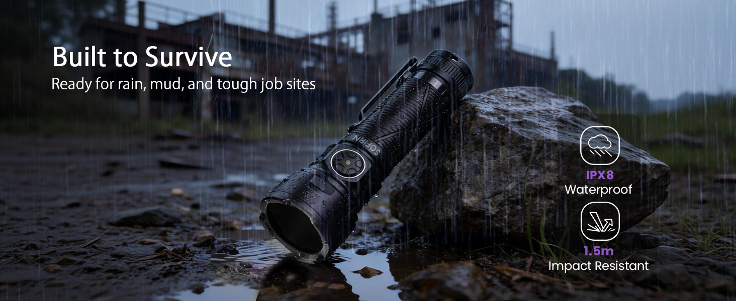 IPX8 waterproof uv flashlight