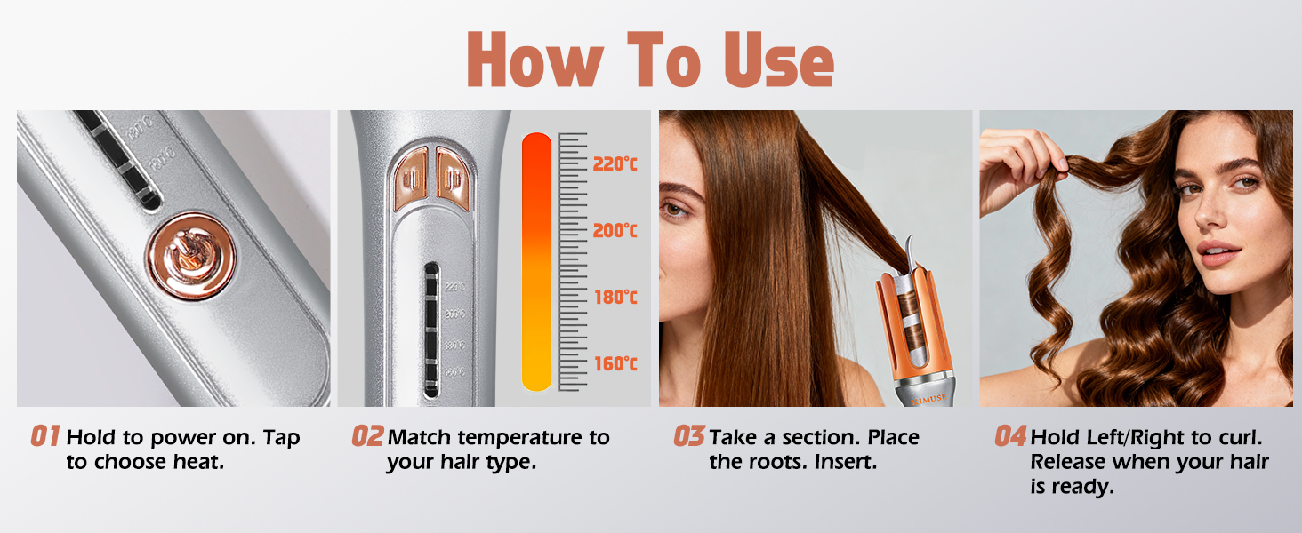 self curling hair curler