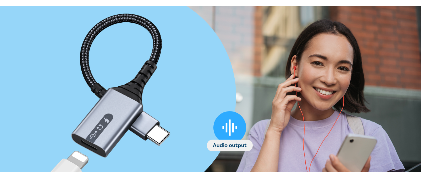 cable usb c to lightning adapter iphone headphone adaptador lightning a usb c tipo c auriculares