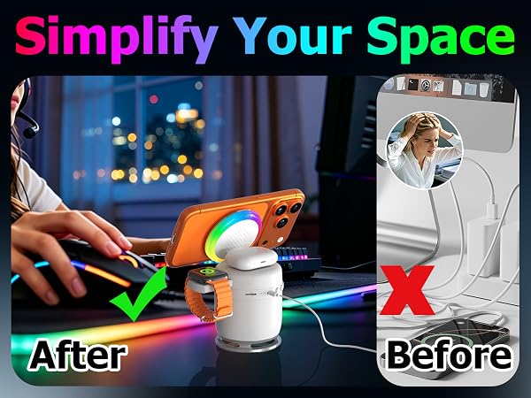 Wireless Magnetic Charging Station for phone
