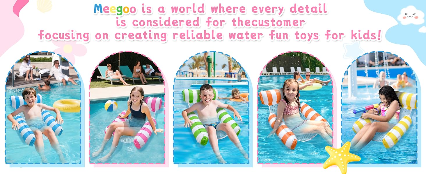 Meegoo 2 Pack Pool Lounge Chairs