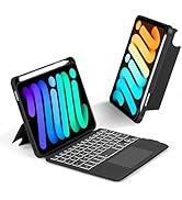 EAMPANG Case with Trackpad Keyboard for iPad mini 7th(A17 Pro, 2024)/6th Generation 8.3 inch,7-Co...