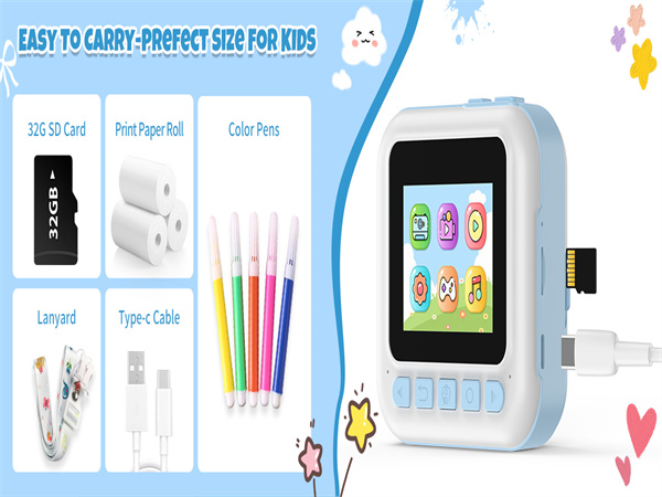 BOFIDAR Kids Camera, Toddler Instant Print Toys