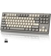 ATTACK SHARK M87 Pro Wireless Gaming Keyboard,75% Dual Mode Bluetooth 5.0/2.4Ghz Wireless with Re...