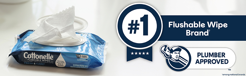 Best selling flushable wipe