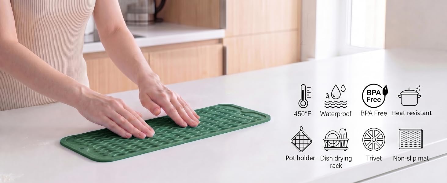 MicoYang silicone dish drying mat