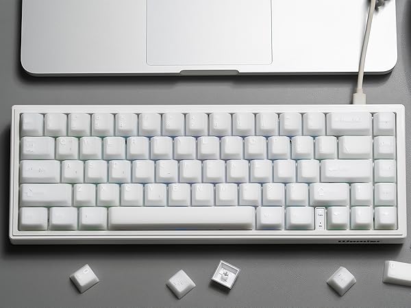 White Jade keycap 121keys Double Shot pbt keycaps Translucent keycaps Ceramic Creamy Custom Keycap