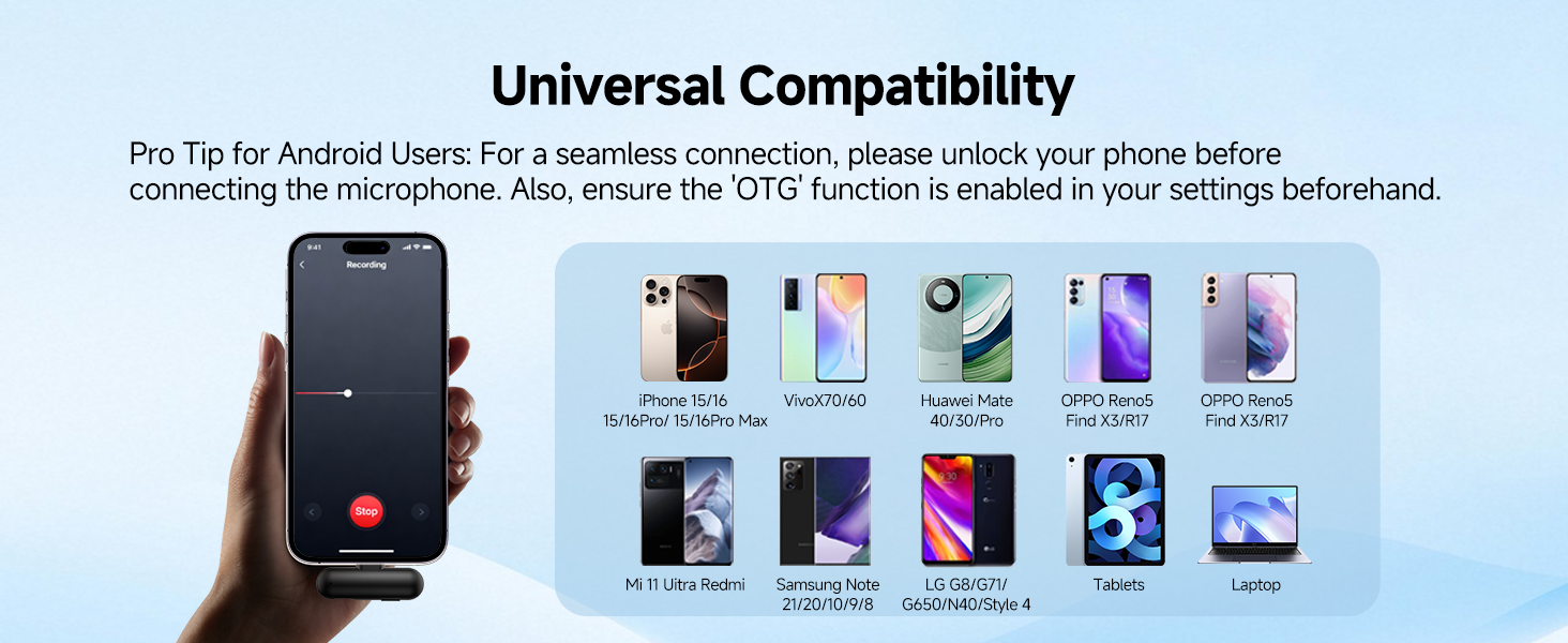 Mini Wireless Lavalier Microphone