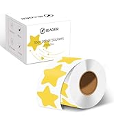 iEager Star Shaped Thermal Stickers 2 Inch Printable Sticker Labels, Self-Adhesive Roll for Decor...