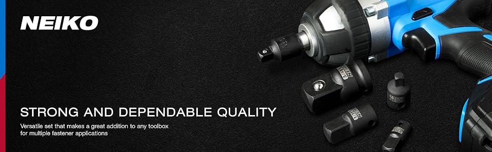 socket adapter reducer set impact grade drill power driver