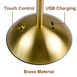 This lamp is touch control and usb-c charing