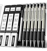 Four Candies Metal Mechanical Pencil Set - 6PCS 0.7mm Art Mechanical Pencils &amp; 360PCS HB Lead Ref...