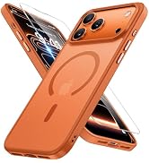 miracase Magnetic for iPhone 17 Pro Case 6.3" with Screen Protector, [Compatible with MagSafe] Mi...