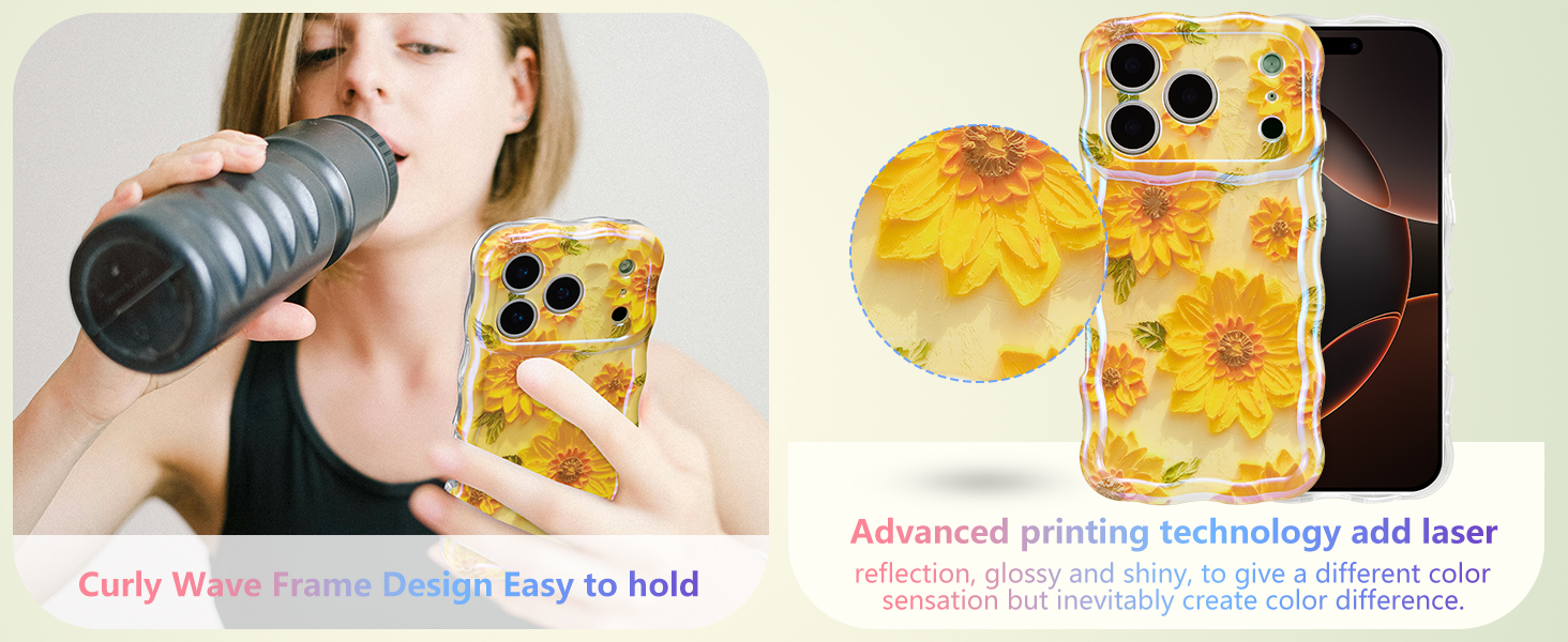 oil painting phone case cute iphone 17 Pro Max case protective case