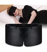 DAISYSILK Silk Sleep Masks for Women Blackout Silk Eye Sleeing Mask for Women and Men Mulberry Si...