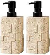 Haocoott Soap Dispensers 400mL 13.5 OZ, 2 PCS Luxurious Hand Dish Lotion Shampoo Soap Dispenser J...
