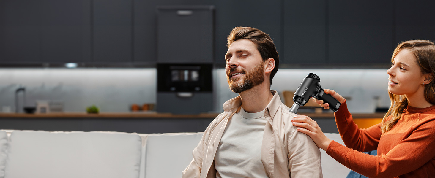 massage gun with Metal Head