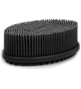 HEETA Body Brush for Wet Dry Brushing, Silicone Body Scrubber for Gentle Exfoliating on Softer Gl...