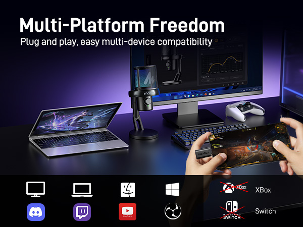 Wireless gaming microphone