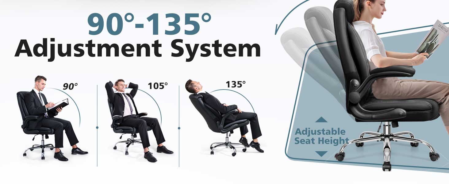 office chair with footrest
