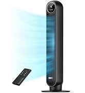 Dreo Tower Fan for Bedroom, 25ft/s Velocity Quiet Floor Fan, 90° Oscillating Fans for Indoors wit...