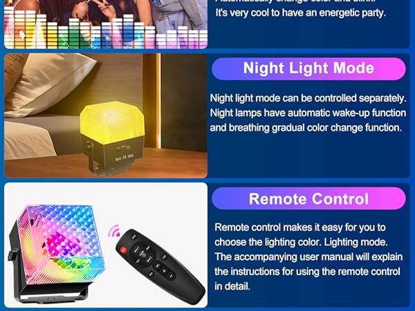 2 in 1 Disco Ball Effect and Night Light