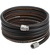 Giraffe Tools Garden Hose 30ft x 5/8", Custom Length, Heavy Duty, No Kink, Flexible, Rubber Garde...